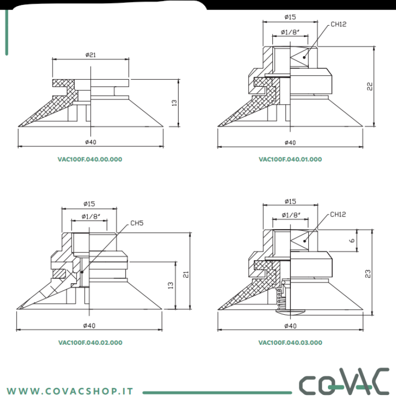 SERIE VAC100F ( diametro 40 )